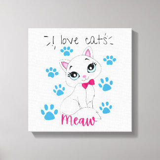 Cute Premium Wrapped Canvas (12"×12 Standard Size) Print