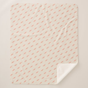 cute preppy aesthetic pink lightning bolt sherpa blanket