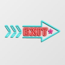 Cute Preppy Exit Arrow Floor Decals