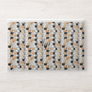 Cute Pretty Cat Patterns HP Laptop Skin