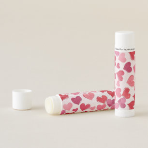 Cute Pretty Modern Trendy Pattern Love Hearts Lip Balm