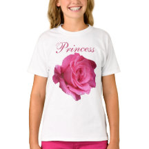 Cute pretty pink rose floral girly princess fun