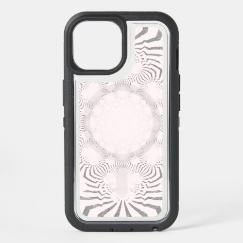 Cute pretty soft white zebra chevron Design iPhone 15 Case