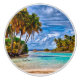 Cute Pretty Summer Hawaiian Beach Watercolor