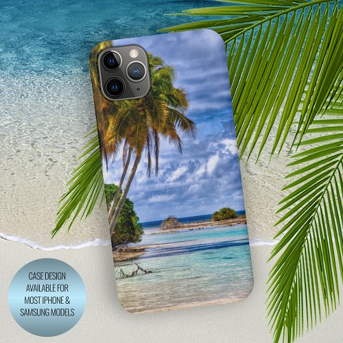 Cute Pretty Summer Hawaiian Beach Watercolor iPhone 15 Pro Max Case