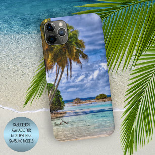 Cute Pretty Summer Hawaiian Beach Watercolor iPhone 15 Pro Max Case