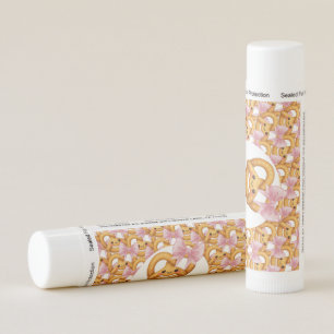 Cute Pretzel Girl Birthday Party Lip Balm