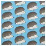 Cute prickly hedgehog cartoon illustration fabric