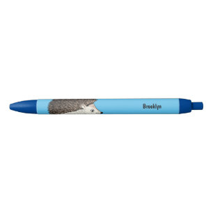 Cute prickly hedgehog cartoon illustration pen