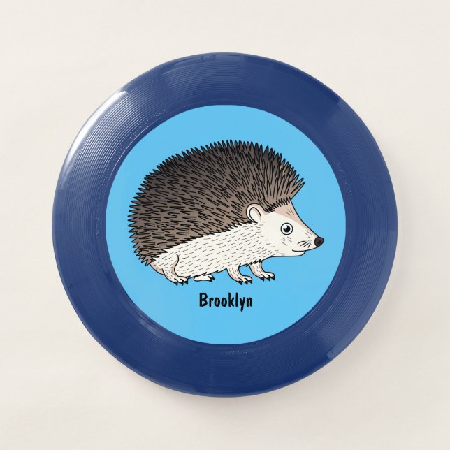 Cute prickly hedgehog cartoon illustration  Wham-O frisbee (Front)