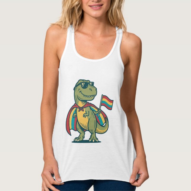 Cute Pride Dinosaur Vector Shirt Design_1 (Front)
