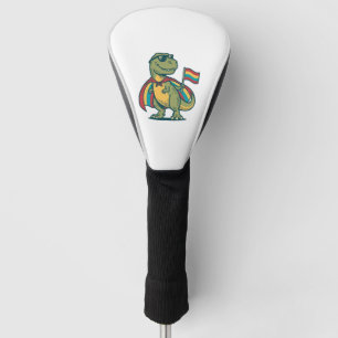 Cute Pride Dinosaur Vector Shirt Design_1 Golf Head Cover