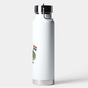 Cute Pride Dinosaur Vector Shirt Design_1 Water Bottle