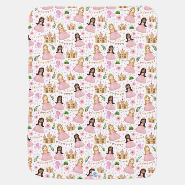 Cute Princess Baby Blanket (Back)