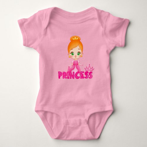 CUTE PRINCESS BABY BODYSUIT