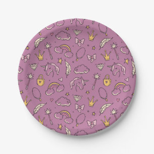 Cute Princess Castle Girl Birthday Party  Paper Plates