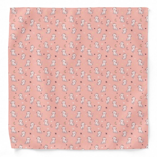 Cute Princess Cat Bandana (Front)