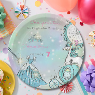 Cute Princess dress Birthday Paper Plates