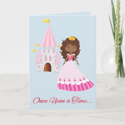 Cute Princess Granddaughter Valentine Holiday Card