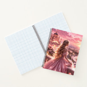 Cute Princess Graph Paper Notebook