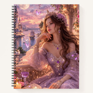 Cute Princess Graph Paper Notebook