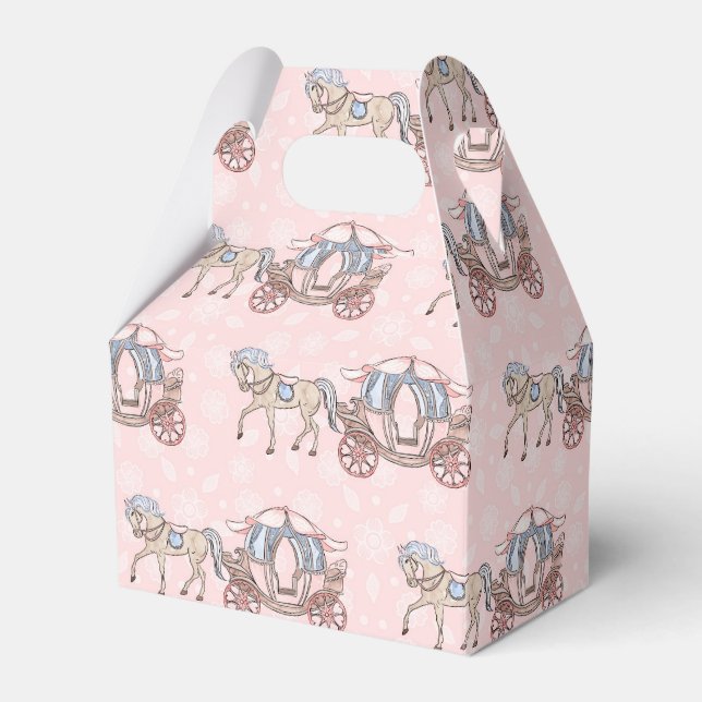 Cute Princess horse Carriage party box (Front Side)