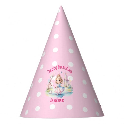 Cute Princess in Whimsical Wonderland  Party Hat