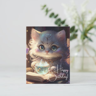 Cute Princess Kitten Postcard