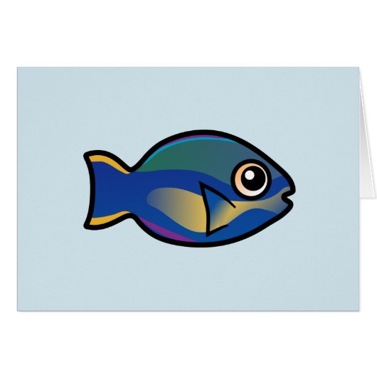 Cute Princess Parrotfish Cards (Front Horizontal)