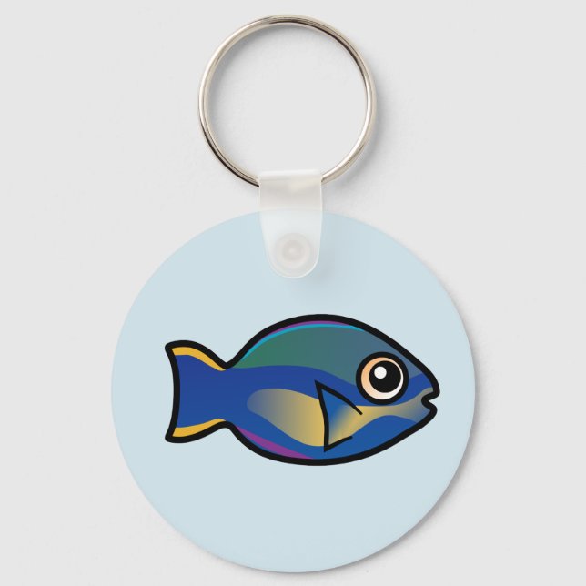 Cute Princess Parrotfish Keychain (Front)