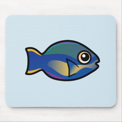 Cute Princess Parrotfish Mouse Pad