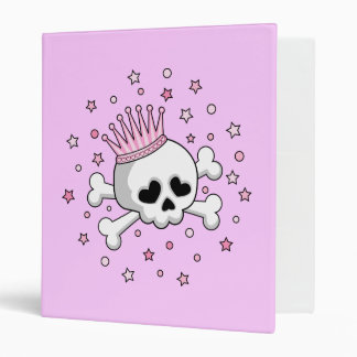 Cute Princess Skull Binder