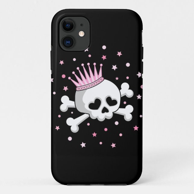 Cute Princess Skull Case-Mate iPhone Case (Back)