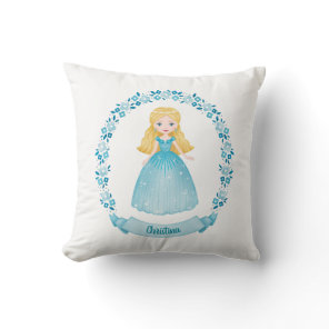 Cute Princess Throw Pillow