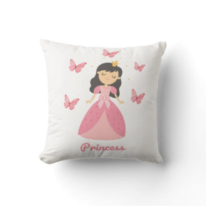 Cute Princess Throw Pillow 👑✨