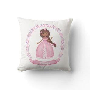 Cute Princess Throw Pillow