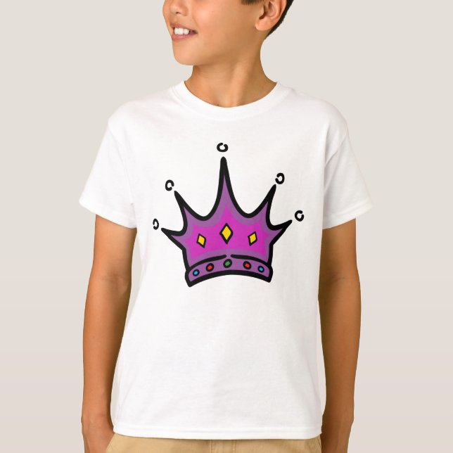 Cute Princess Tiara T-Shirt (Front)
