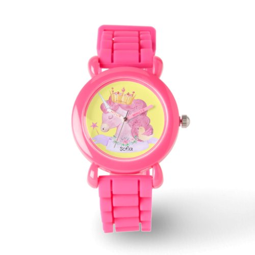 Cute Princess Unicorn Custom Name    Watch