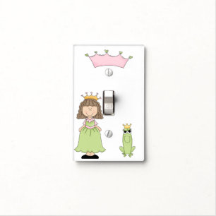 Cute Princess with Frog Switch Plate Cover