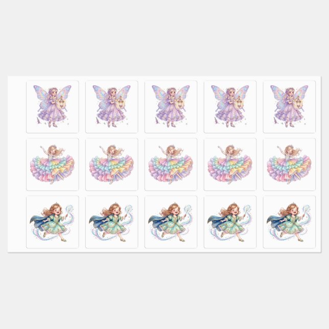 Cute Princess's Labels (Sheet)