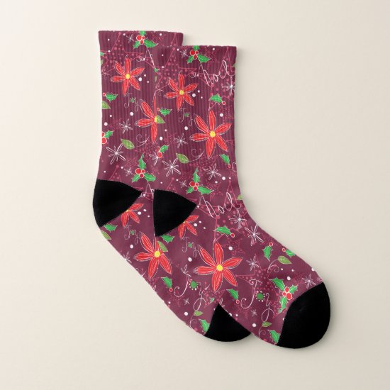 Cute Print Christmas Socks
