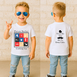 Cute Prof Barber Iconic Pictogram Baby T-Shirt