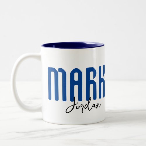 Cute Professional Marketing Manager Personalized  Two_Tone Coffee Mug