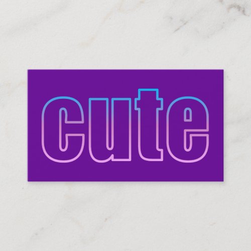 cute Profile Card Business Card Templates