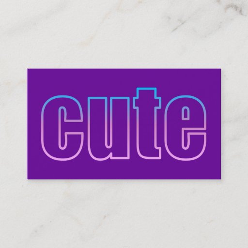 Customizable cute Profile Card Business Card Templates