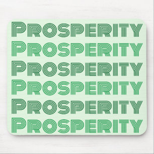 Cute Prosperity Green Inspirational Mouse Pad