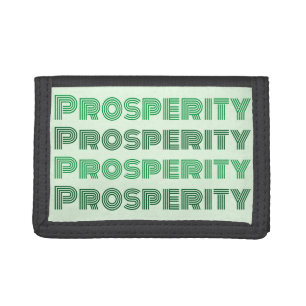 Cute Prosperity Green Inspirational Tri-fold Wallet