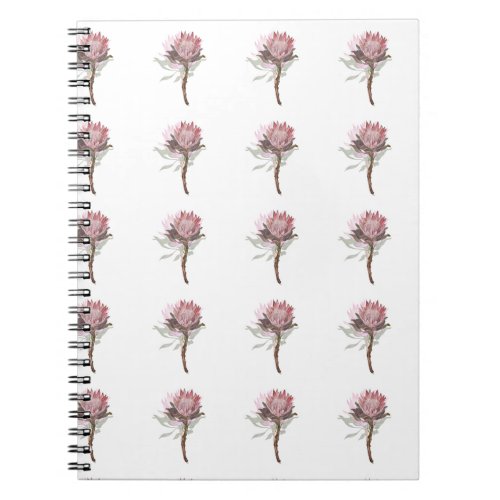 Cute protea flower notebook
