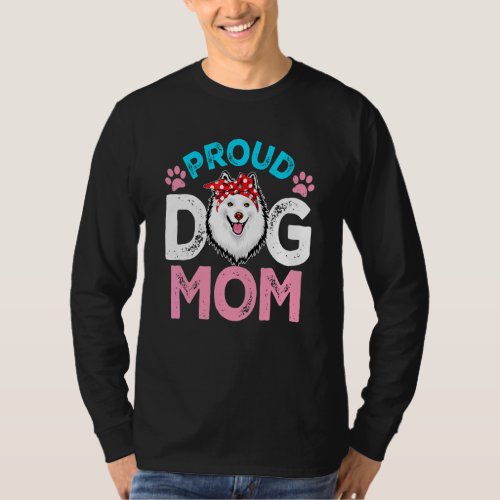 Cute Proud American Eskimo Dog Mom  Mothers Day T_Shirt