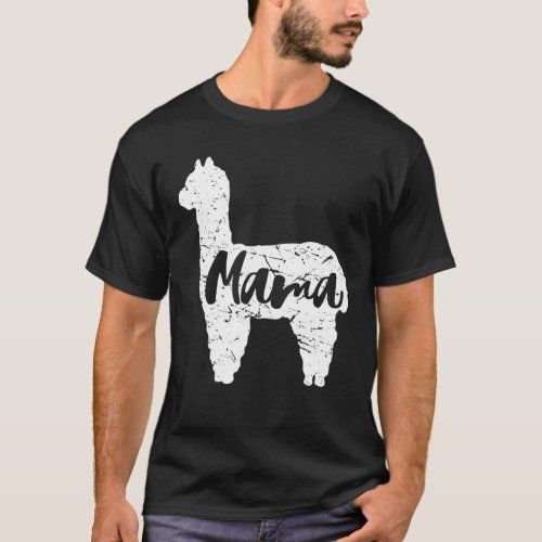 Cute Proud Mama Llama Alpaca Happy Mothers Day Gif T_Shirt